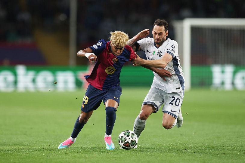 Barca và Inter tạo nên trận lượt đi hấp dẫn