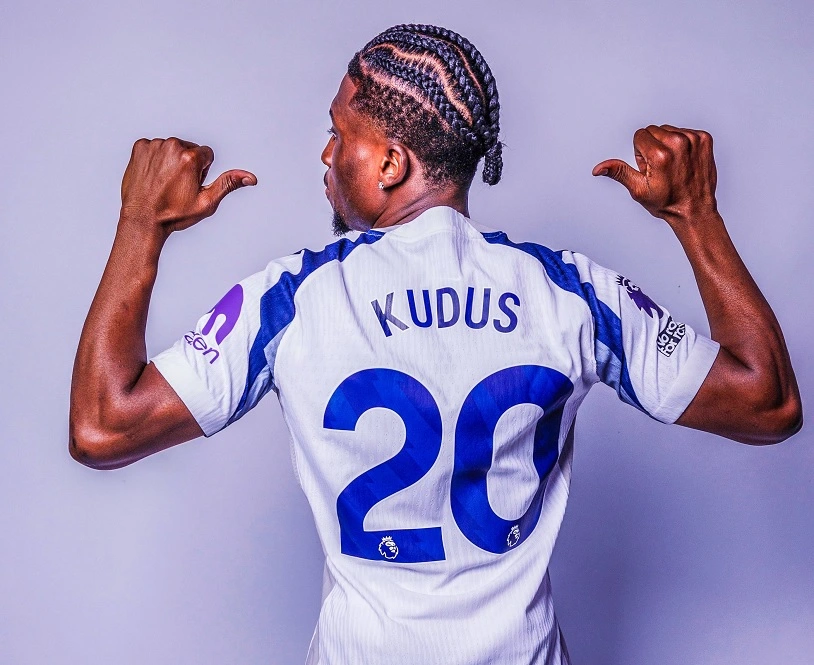 Kudus khoác áo 20 tại Tottenham