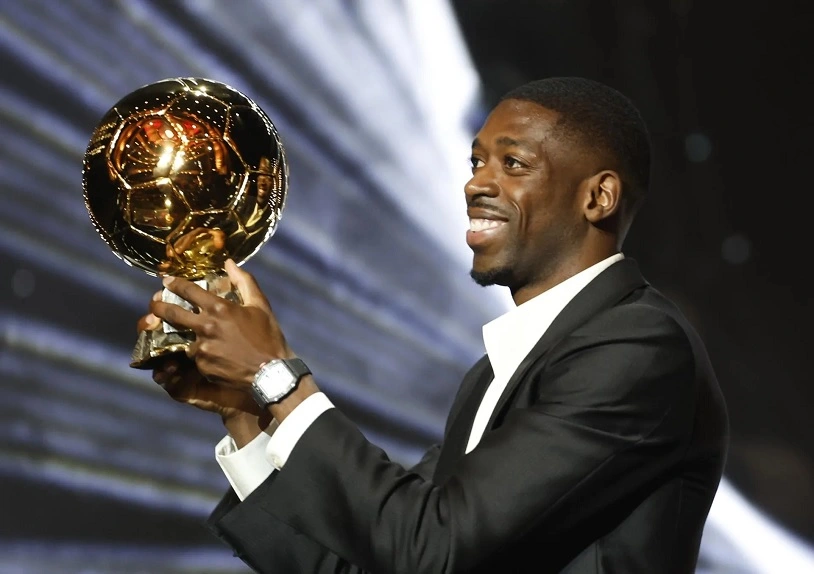 Ousmane Dembele giành giải sau mùa bóng chói sáng cùng PSG