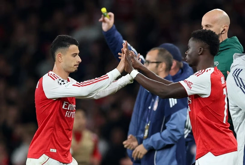 Martinelli và Saka lập công mang về chiến thắng cho Arsenal