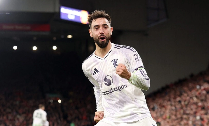 Bruno Fernandes kiến tạo để Maguire ghi bàn ấn định thắng lợi 2-1 cho Man United